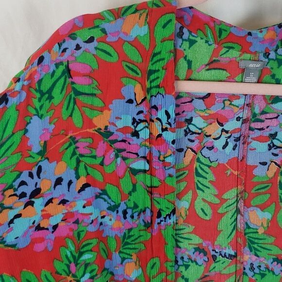 Aerie Women's Small Open Front Floral Kimono Cover Up Cardigan - Picture 3 of 12